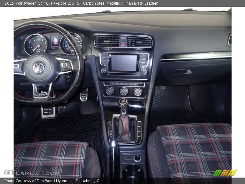 Carbon Steel Metallic / Titan Black Leather 2015 Volkswagen Golf GTI 4-Door 2.0T S