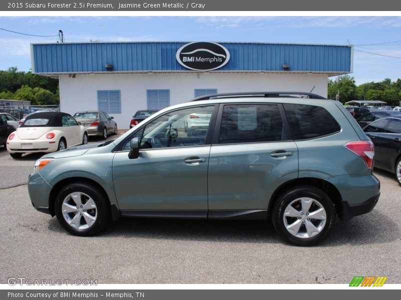 Jasmine Green Metallic / Gray 2015 Subaru Forester 2.5i Premium
