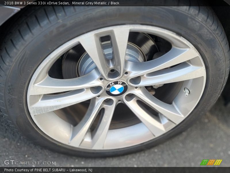 Mineral Grey Metallic / Black 2018 BMW 3 Series 330i xDrive Sedan