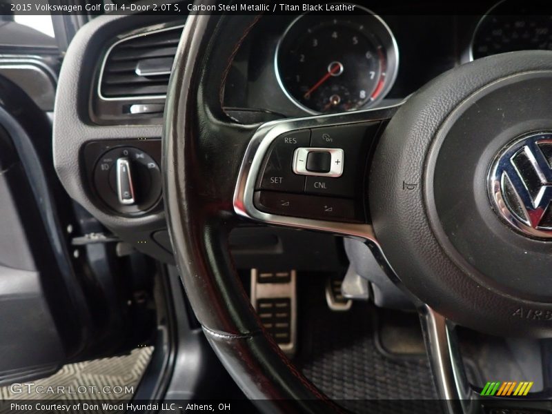 Carbon Steel Metallic / Titan Black Leather 2015 Volkswagen Golf GTI 4-Door 2.0T S