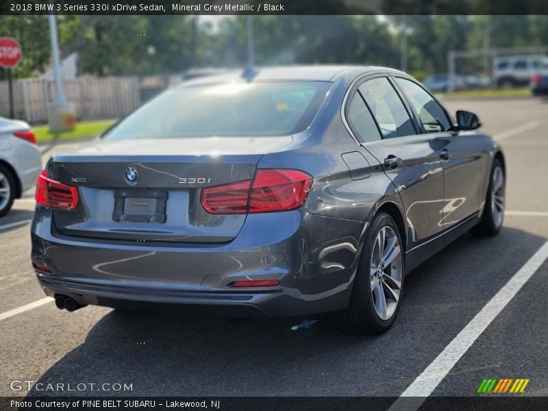 Mineral Grey Metallic / Black 2018 BMW 3 Series 330i xDrive Sedan