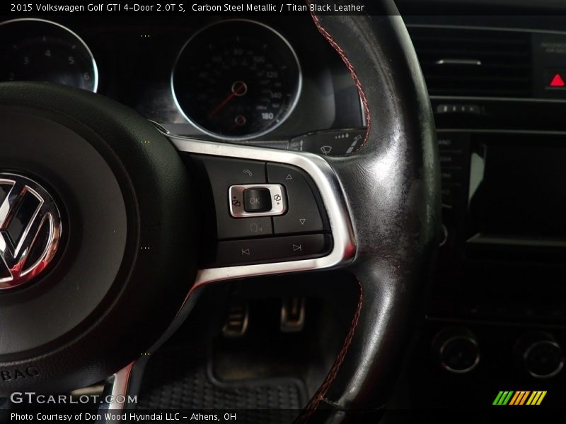 Carbon Steel Metallic / Titan Black Leather 2015 Volkswagen Golf GTI 4-Door 2.0T S