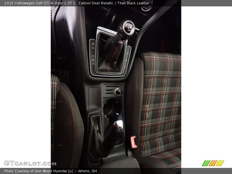 Carbon Steel Metallic / Titan Black Leather 2015 Volkswagen Golf GTI 4-Door 2.0T S