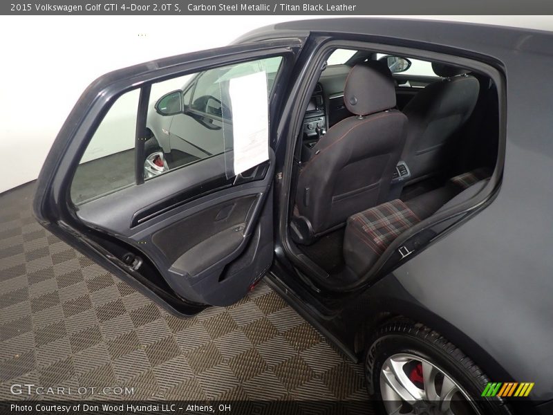 Carbon Steel Metallic / Titan Black Leather 2015 Volkswagen Golf GTI 4-Door 2.0T S