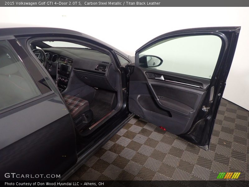 Carbon Steel Metallic / Titan Black Leather 2015 Volkswagen Golf GTI 4-Door 2.0T S