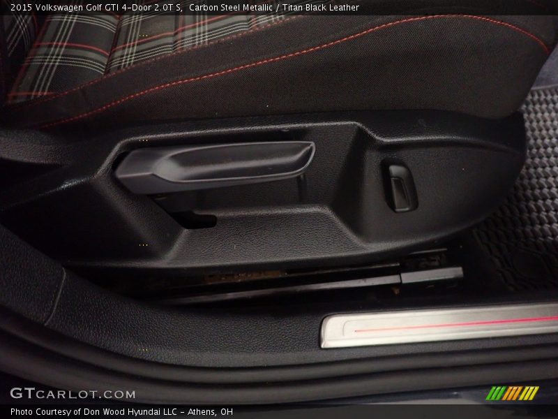 Carbon Steel Metallic / Titan Black Leather 2015 Volkswagen Golf GTI 4-Door 2.0T S
