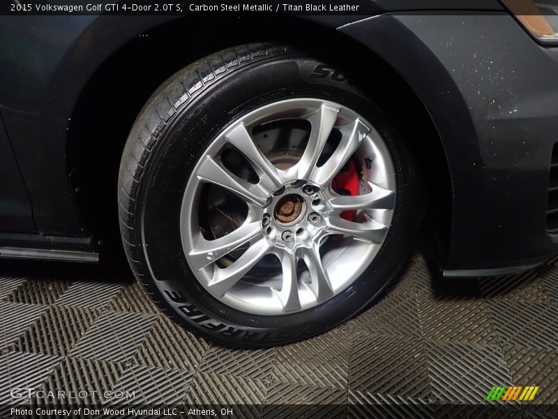 Carbon Steel Metallic / Titan Black Leather 2015 Volkswagen Golf GTI 4-Door 2.0T S