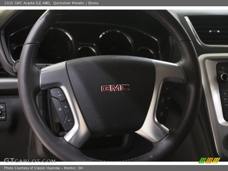 Quicksilver Metallic / Ebony 2015 GMC Acadia SLE AWD