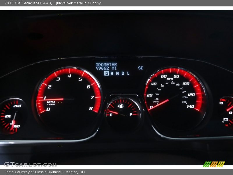 Quicksilver Metallic / Ebony 2015 GMC Acadia SLE AWD