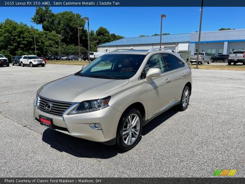Satin Cashmere Metallic / Saddle Tan 2015 Lexus RX 350 AWD