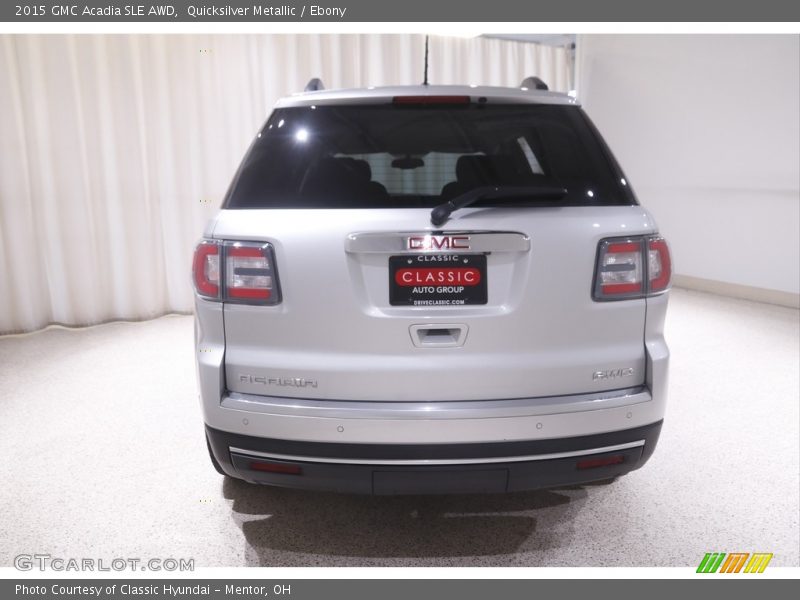 Quicksilver Metallic / Ebony 2015 GMC Acadia SLE AWD