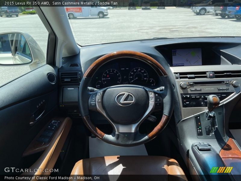 Satin Cashmere Metallic / Saddle Tan 2015 Lexus RX 350 AWD