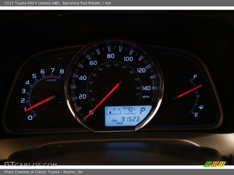 Barcelona Red Metallic / Ash 2013 Toyota RAV4 Limited AWD