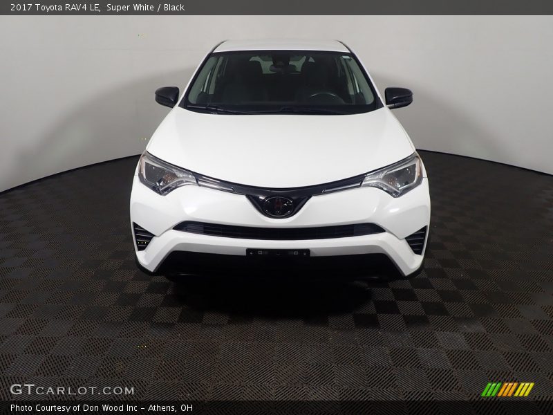 Super White / Black 2017 Toyota RAV4 LE