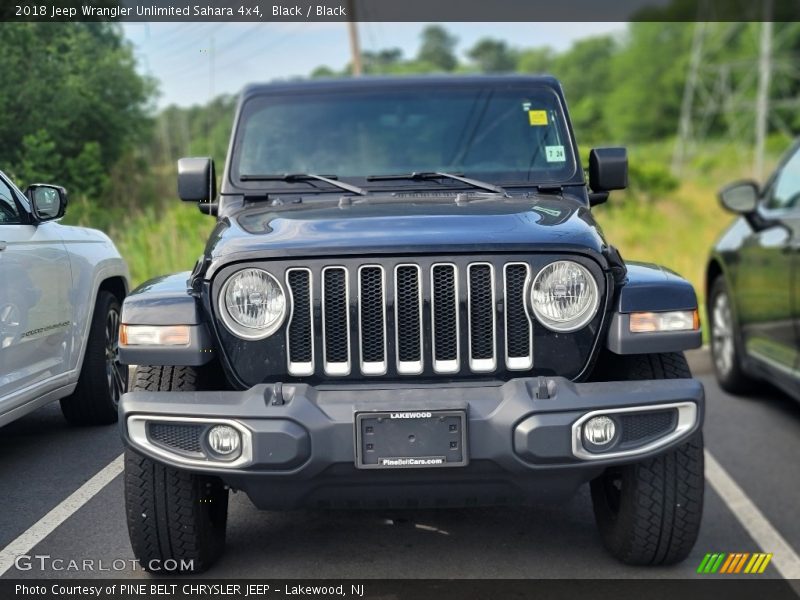 Black / Black 2018 Jeep Wrangler Unlimited Sahara 4x4