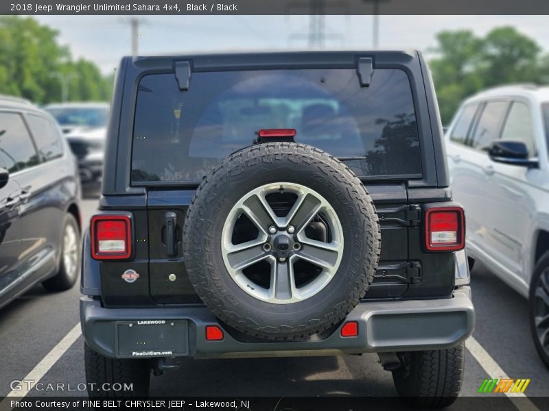 Black / Black 2018 Jeep Wrangler Unlimited Sahara 4x4