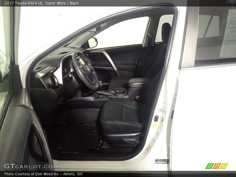 Super White / Black 2017 Toyota RAV4 LE