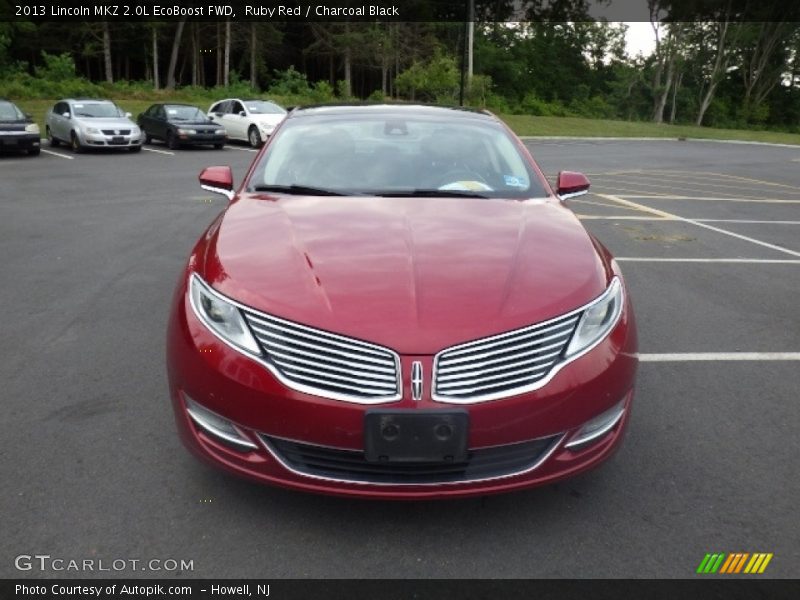 Ruby Red / Charcoal Black 2013 Lincoln MKZ 2.0L EcoBoost FWD