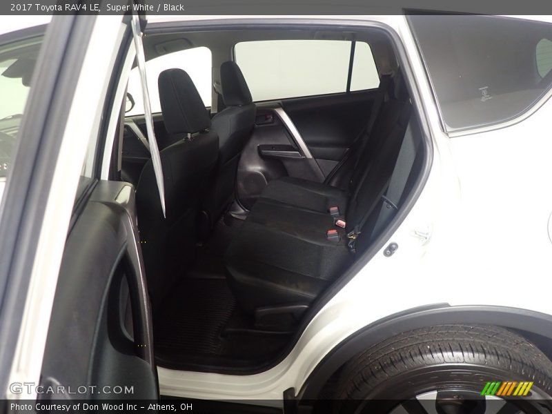 Super White / Black 2017 Toyota RAV4 LE