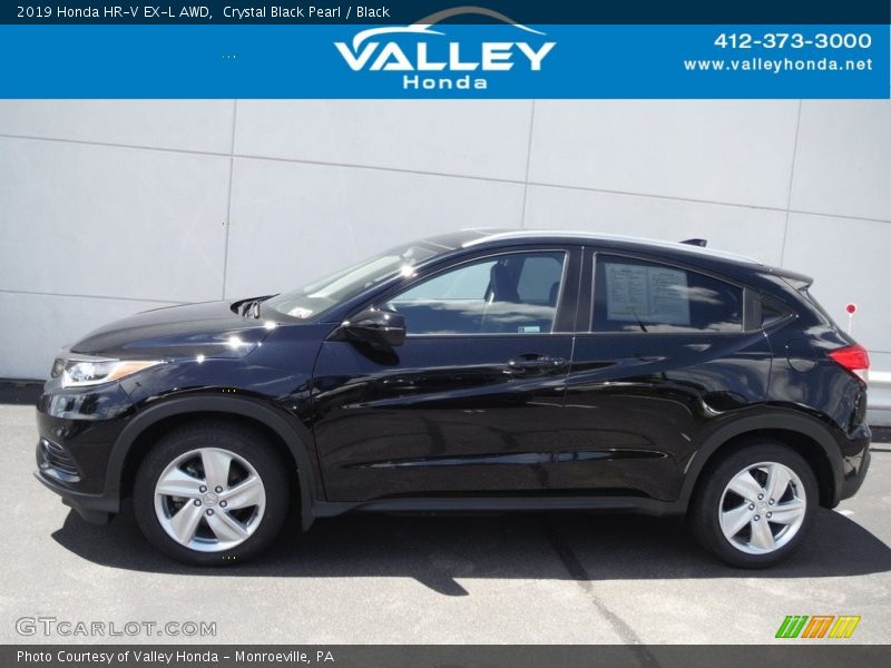 Crystal Black Pearl / Black 2019 Honda HR-V EX-L AWD