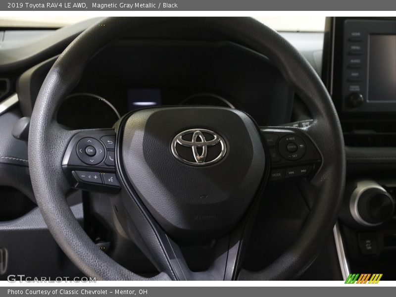 Magnetic Gray Metallic / Black 2019 Toyota RAV4 LE AWD