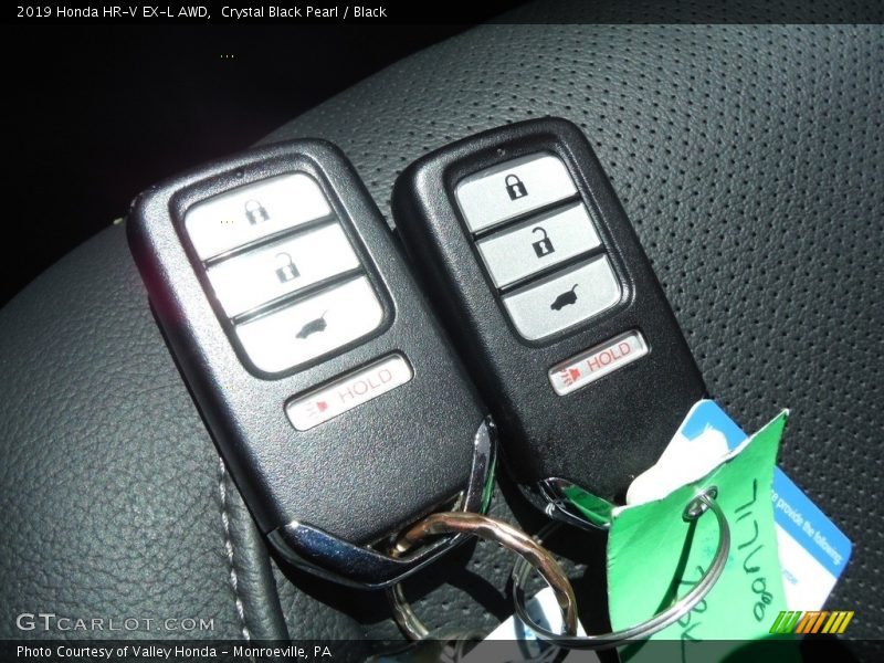 Crystal Black Pearl / Black 2019 Honda HR-V EX-L AWD