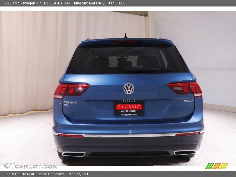 Blue Silk Metallic / Titan Black 2020 Volkswagen Tiguan SE 4MOTION