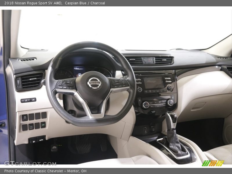 Caspian Blue / Charcoal 2018 Nissan Rogue Sport SV AWD