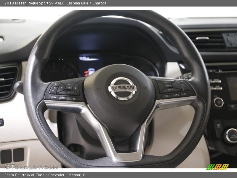Caspian Blue / Charcoal 2018 Nissan Rogue Sport SV AWD