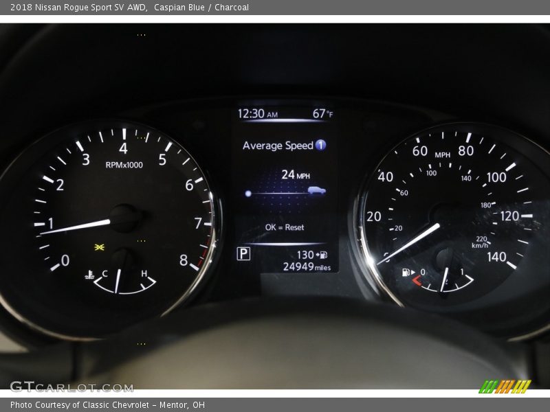 Caspian Blue / Charcoal 2018 Nissan Rogue Sport SV AWD