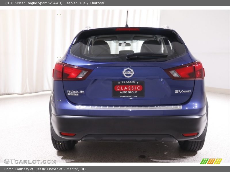 Caspian Blue / Charcoal 2018 Nissan Rogue Sport SV AWD