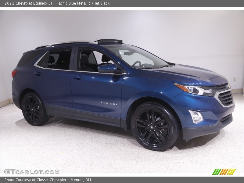 Pacific Blue Metallic / Jet Black 2021 Chevrolet Equinox LT