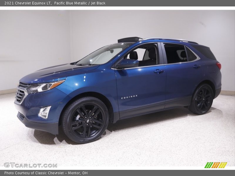 Pacific Blue Metallic / Jet Black 2021 Chevrolet Equinox LT