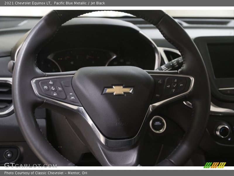 Pacific Blue Metallic / Jet Black 2021 Chevrolet Equinox LT