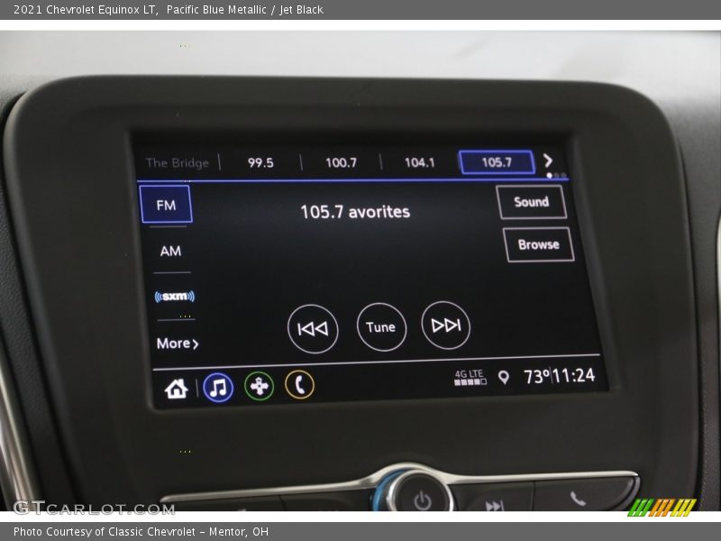 Pacific Blue Metallic / Jet Black 2021 Chevrolet Equinox LT