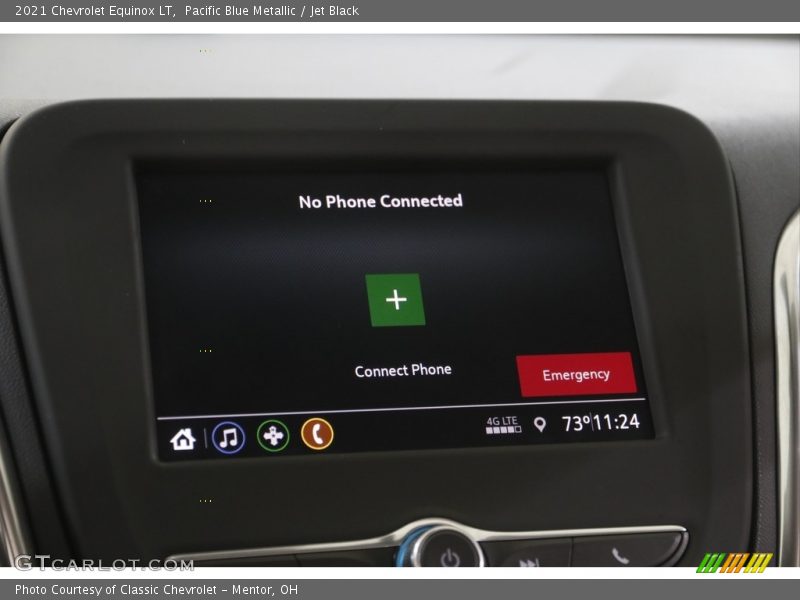 Pacific Blue Metallic / Jet Black 2021 Chevrolet Equinox LT