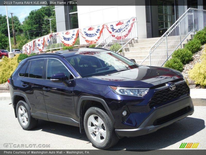 Blue Flame / Black 2019 Toyota RAV4 XLE AWD