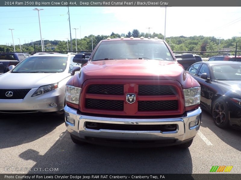 Deep Cherry Red Crystal Pearl / Black/Diesel Gray 2014 Ram 2500 Big Horn Crew Cab 4x4