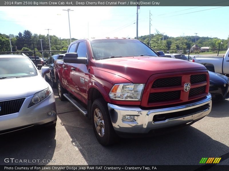 Deep Cherry Red Crystal Pearl / Black/Diesel Gray 2014 Ram 2500 Big Horn Crew Cab 4x4