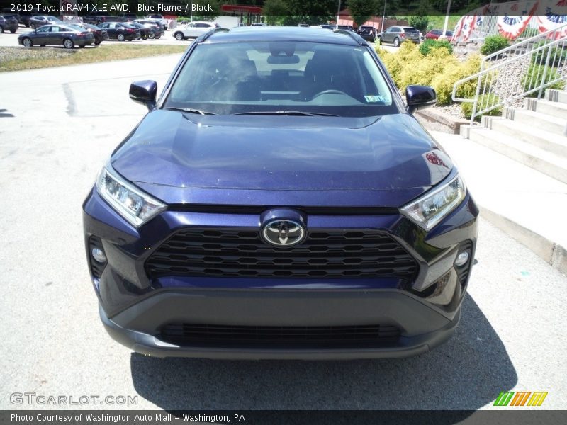 Blue Flame / Black 2019 Toyota RAV4 XLE AWD