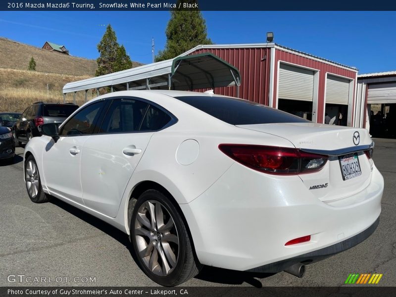 Snowflake White Pearl Mica / Black 2016 Mazda Mazda6 Touring