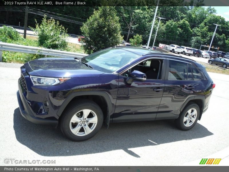 Blue Flame / Black 2019 Toyota RAV4 XLE AWD