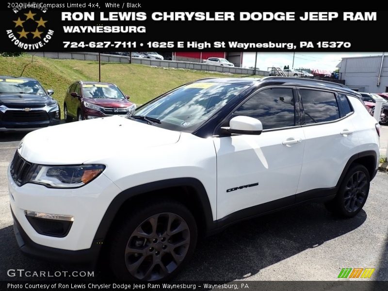 White / Black 2020 Jeep Compass Limted 4x4