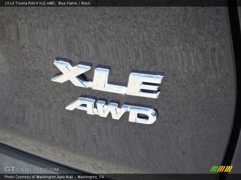 Blue Flame / Black 2019 Toyota RAV4 XLE AWD