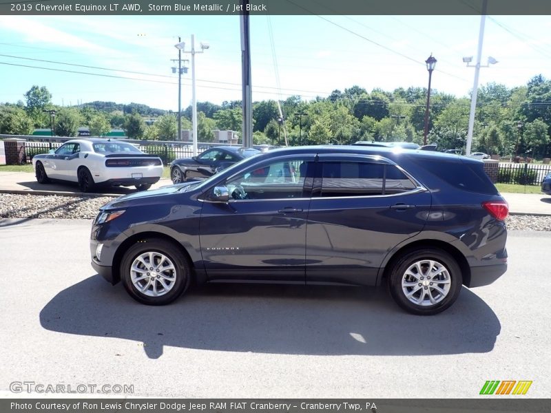 Storm Blue Metallic / Jet Black 2019 Chevrolet Equinox LT AWD