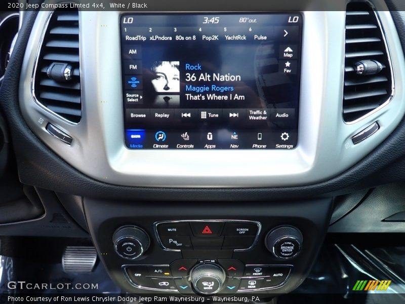 White / Black 2020 Jeep Compass Limted 4x4