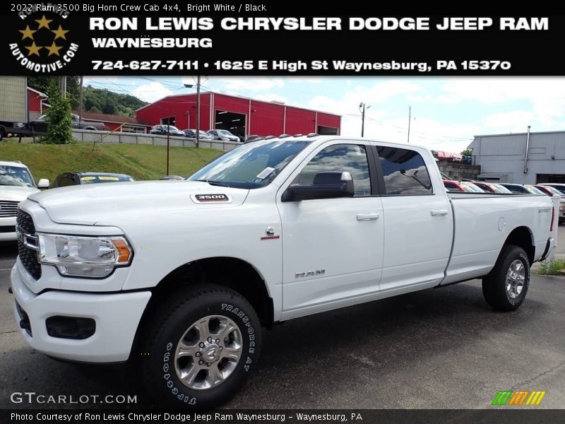 Bright White / Black 2022 Ram 3500 Big Horn Crew Cab 4x4