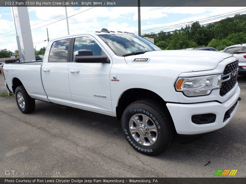Bright White / Black 2022 Ram 3500 Big Horn Crew Cab 4x4