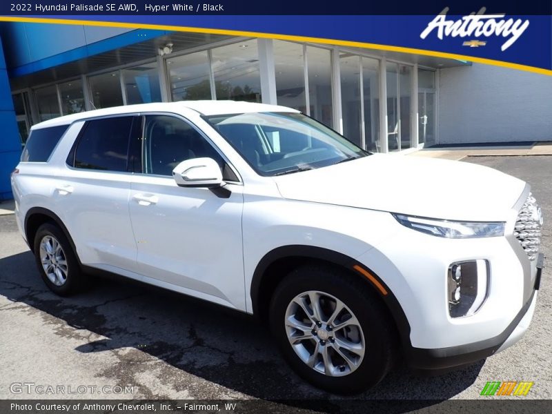 Hyper White / Black 2022 Hyundai Palisade SE AWD