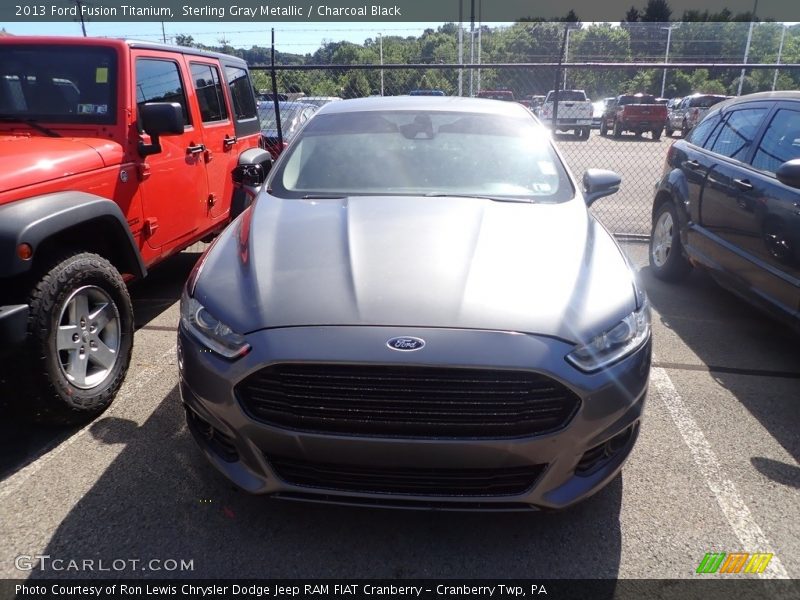 Sterling Gray Metallic / Charcoal Black 2013 Ford Fusion Titanium